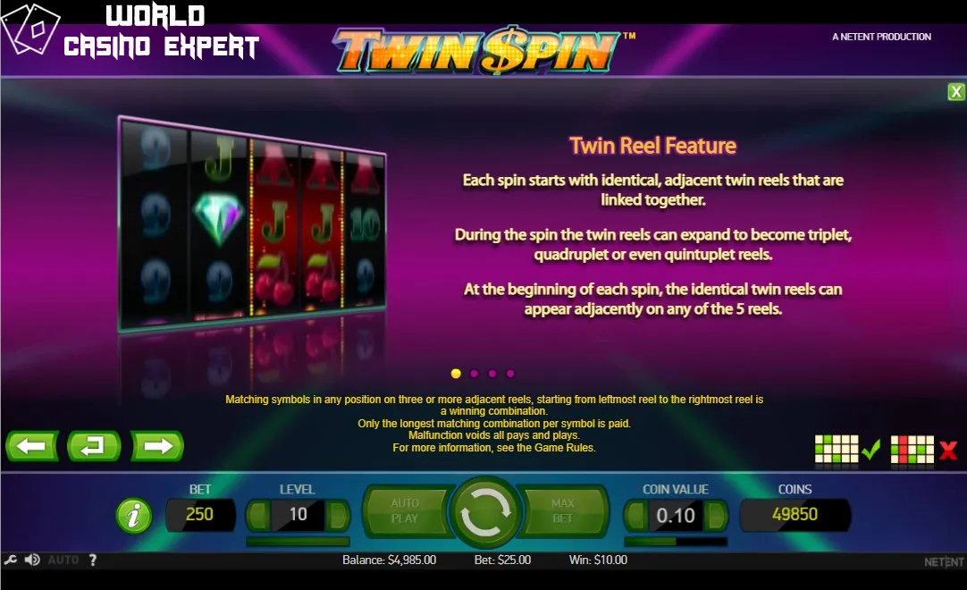 Como jogar o slot Twin Spin | World Casino Expert Brasil
