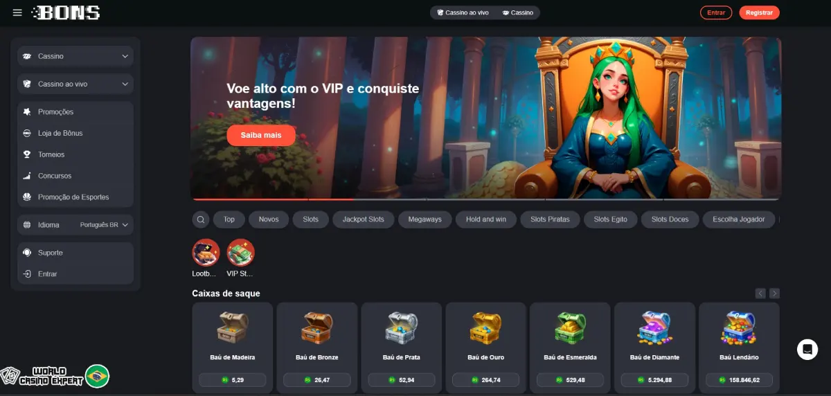 Avaliação do Bons Casino no Brasil: Inovação e Variedade