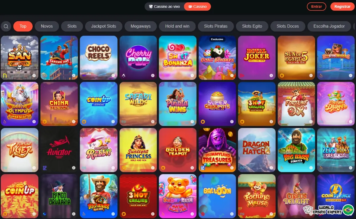 Variedade de Jogos e Provedores no Bons Casino