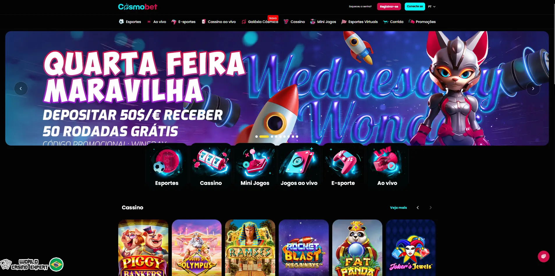 Análise do cassino on-line Cosmobet